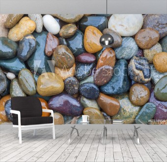 Picture of Colorful of River Rock